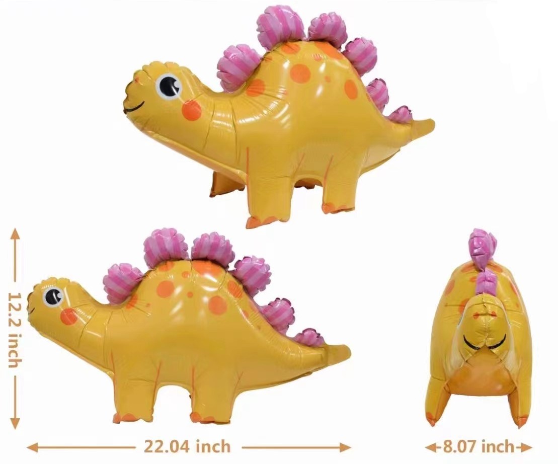 Шар 3D (22''/56 см) Фигура, Маленький динозавр, 1 шт.