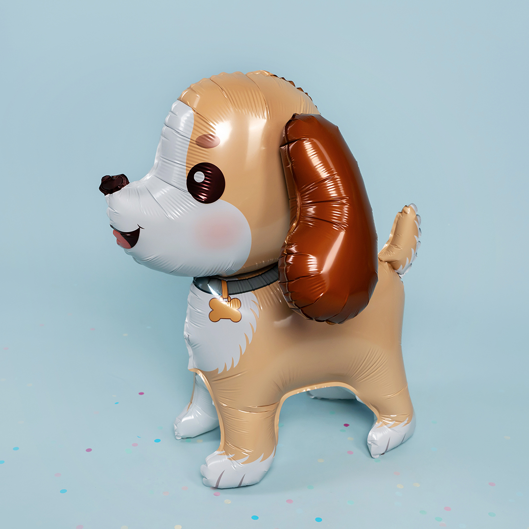 Шар (27''/69 см) Фигура 3D, Милый щенок, 1 шт. в уп.