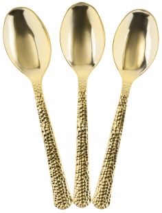 Ложки, Арт Деко, Золото, Металлик, 17,5 см, 10 шт. в упак. 