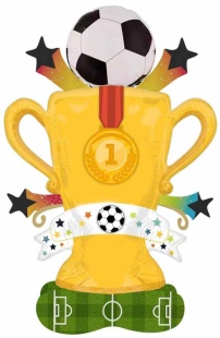 Шар 3D (59''/150 см) Фигура на подставке, Кубок Чемпиона, Футбол, 1 шт.