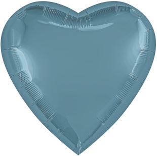 Шар (36''/91 см) Сердце, Утренний туман, Бохо, 1 шт. в уп.
