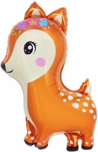 Шар (38''/97 см) Фигура, Олененок, 1 шт.