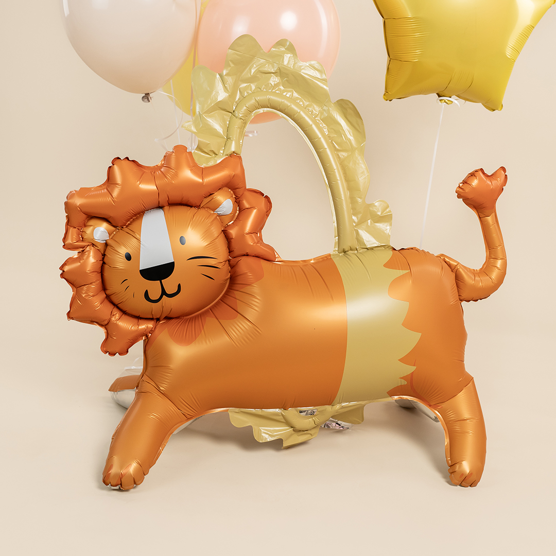 Шар (39''/99 см) Фигура 3D, Цирк, Смелый лев, 1 шт. в уп.