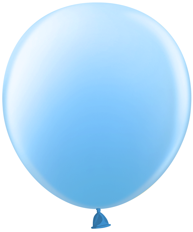 Шар (18''/46 см), Голубой, пастель, 25 шт.