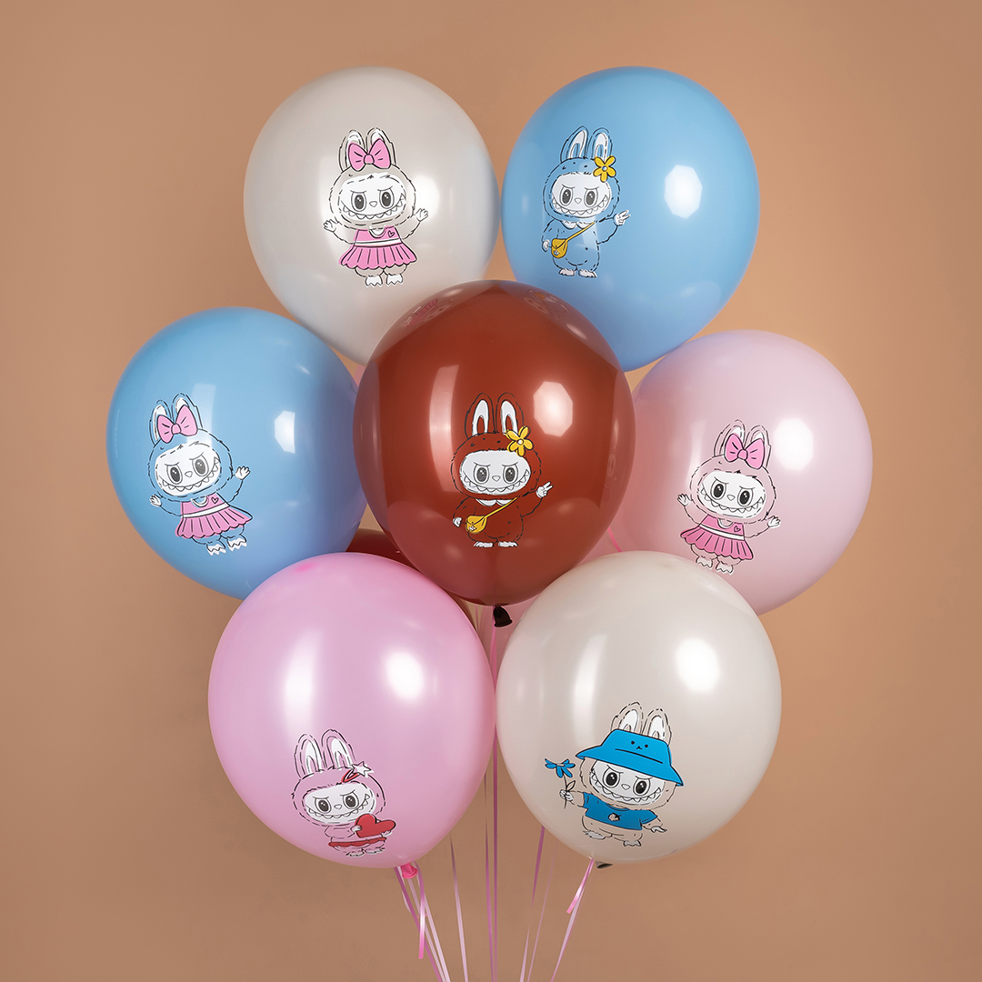 Шар (12''/30 см) Плюшевые эльфы, Милые друзья, Ассорти, пастель, 1 ст, 25 шт.