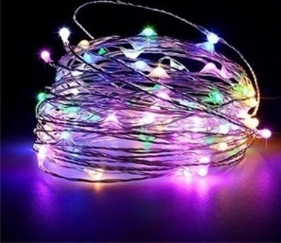 Светодиодная гирлянда, Роса 30 Led, IP14, 3 м. Разноцветный, 1 шт.