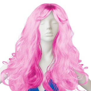 Парик карнавальный, 160 гр, Локоны, Нежно-розовый, 1 шт. в упак. 