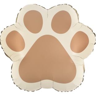 Шар (21''/53 см) Фигура, Лапка, Бежевый, Сатин, 1 шт. в уп.