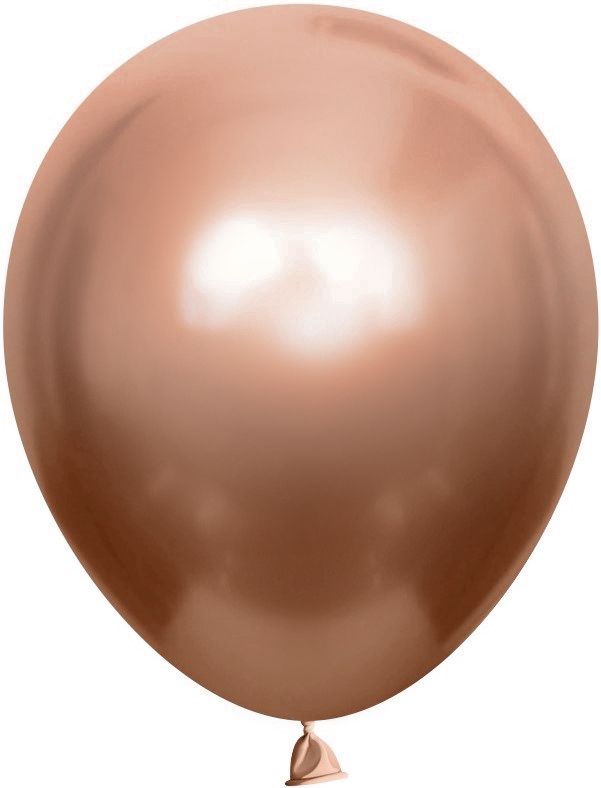 Шар (12''/30 см), Розовое Золото, хром, 50 шт.