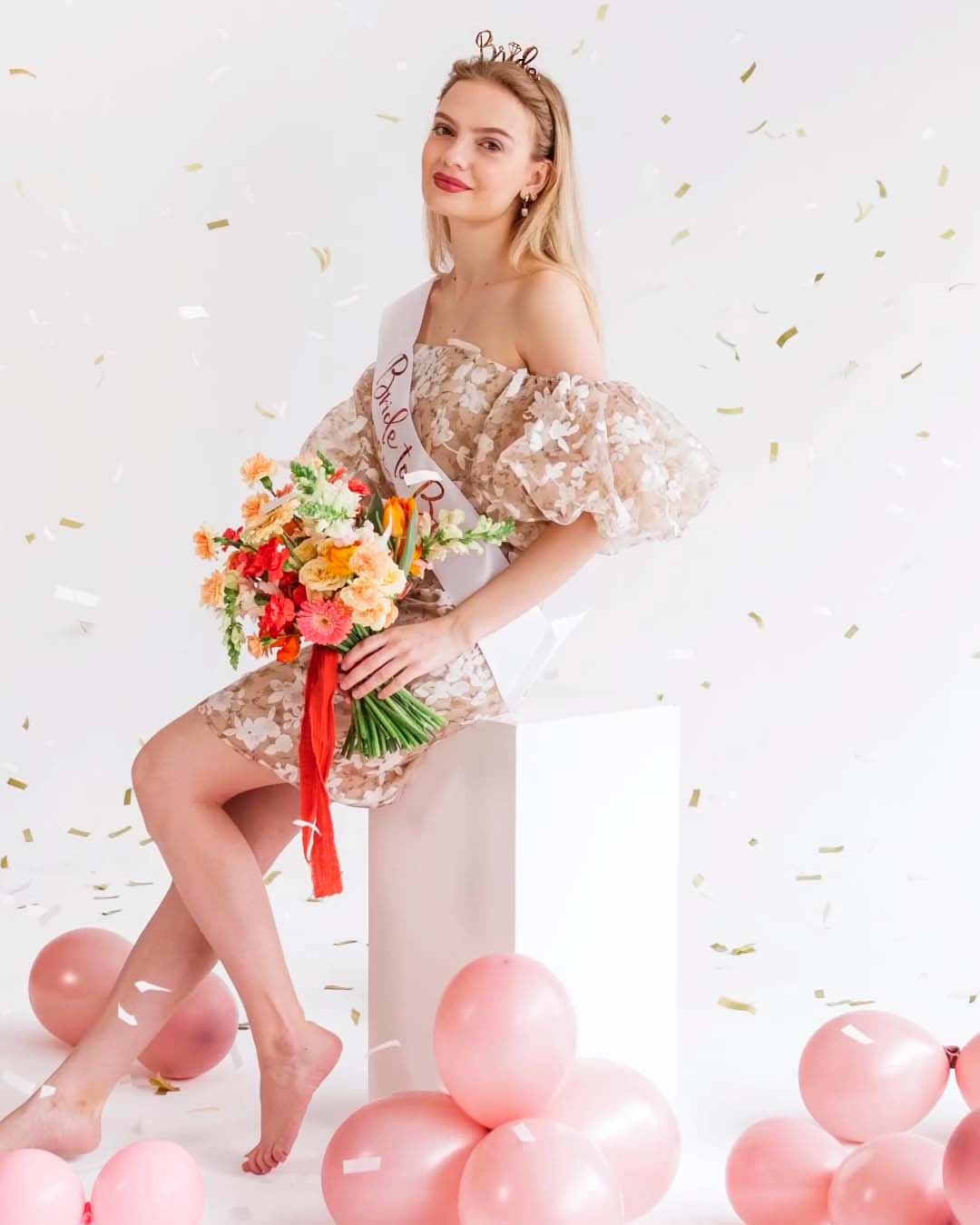 Ободок, BRIDE, металл, Розовое Золото, 1 шт. 