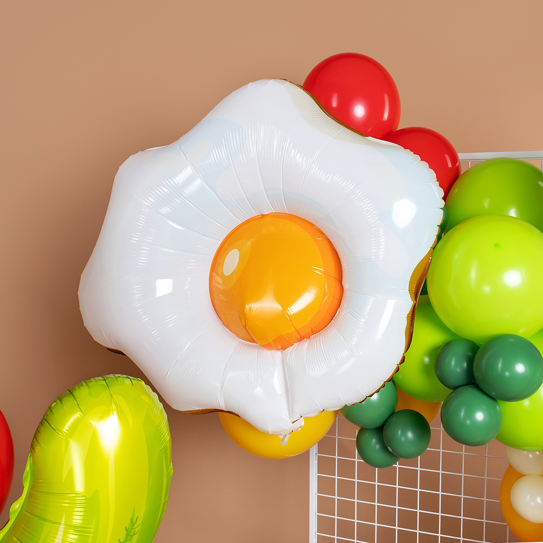 Шар (34''/86 см) Фигура, Яичница, 1 шт.