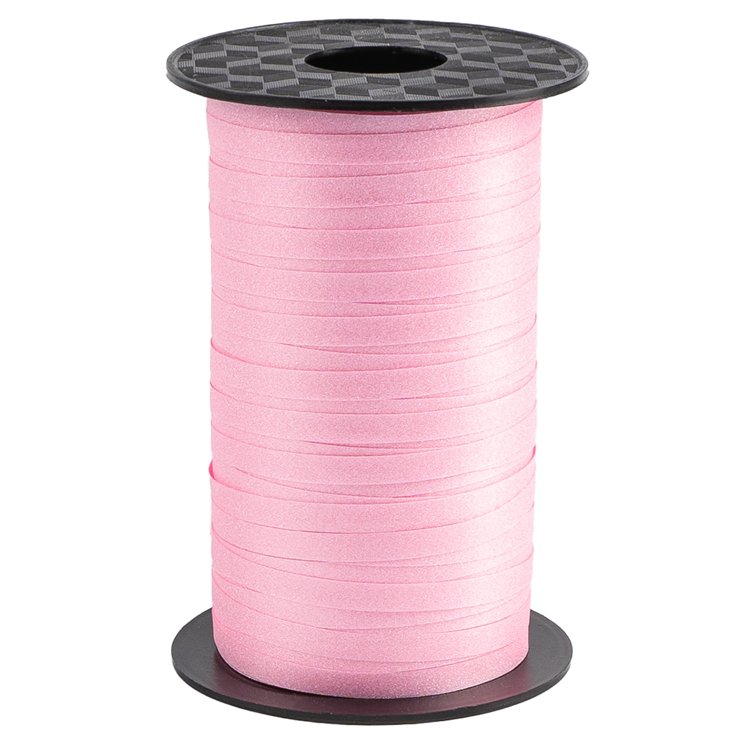 Лента полипропиленовая (0,5 см*100 м) Розовый, Глиттер, 1 шт.