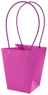 Пакет для цветов, Мастхэв, Фуксия, 20*17*12 см, 1 шт.