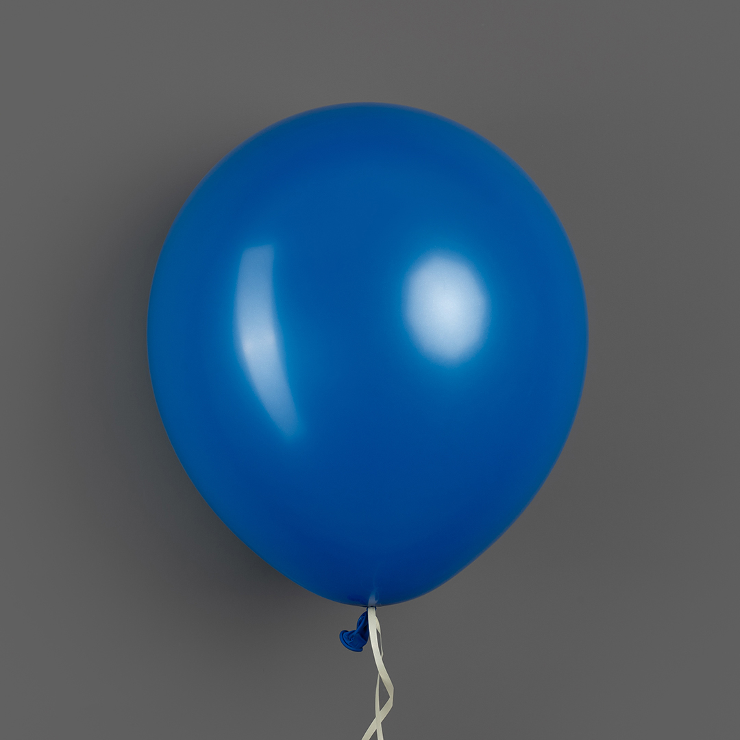 Шар (12''/30 см), Синий, лайт, пастель, 100 шт.