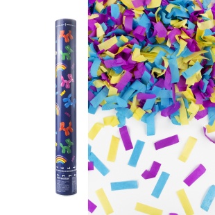 Пневмохлопушка (16/40 см), Собачки ШДМ, Прямоугольники тишью, Ассорти, 1 шт.