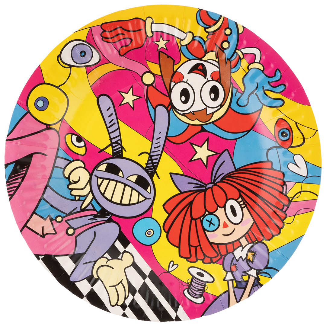 Тарелки (7''/18 см) Удивительный цирк, 6 шт.