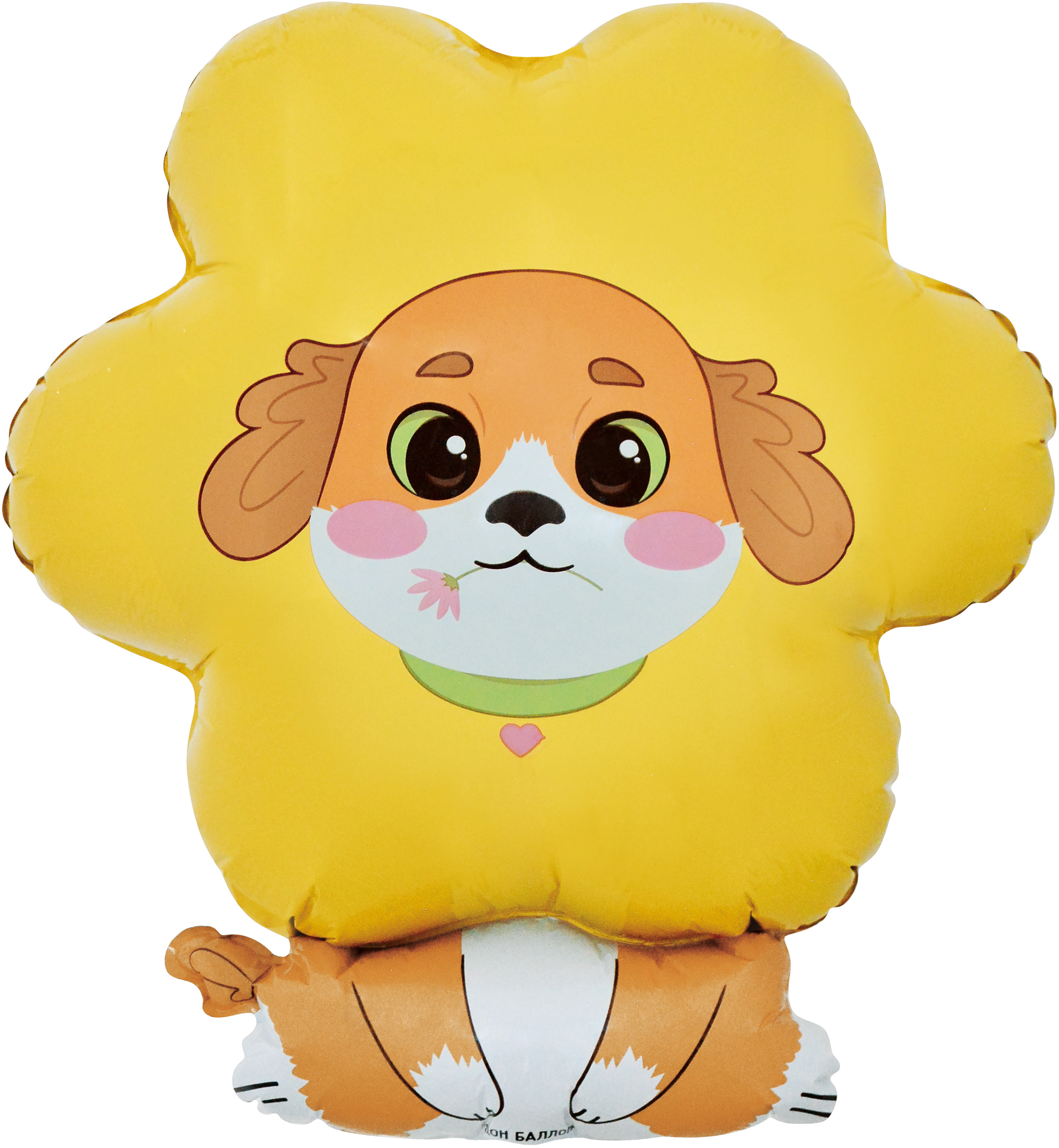 Шар (30''/76 см) Фигура, Песик Цветочек, 1 шт. в уп.