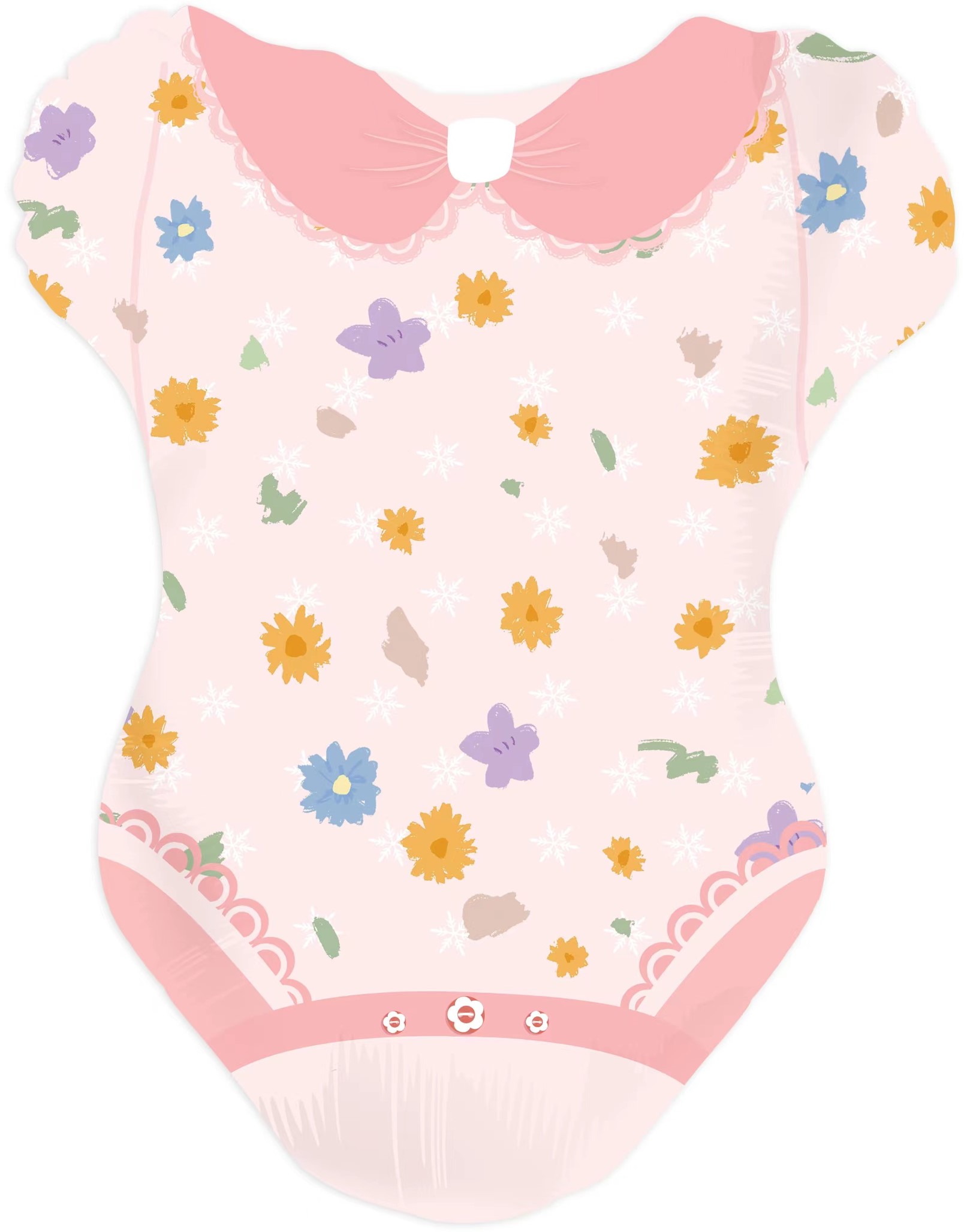 Шар (24''/61 см) Фигура, Боди для малышки девочки, 1 шт.