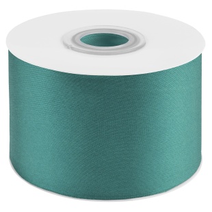 Лента атласная (5 см*22,85 м) Карибский голубой, 1 шт.