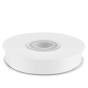 Лента атласная (1,2 см*22,85 м) Белый, 1 шт.