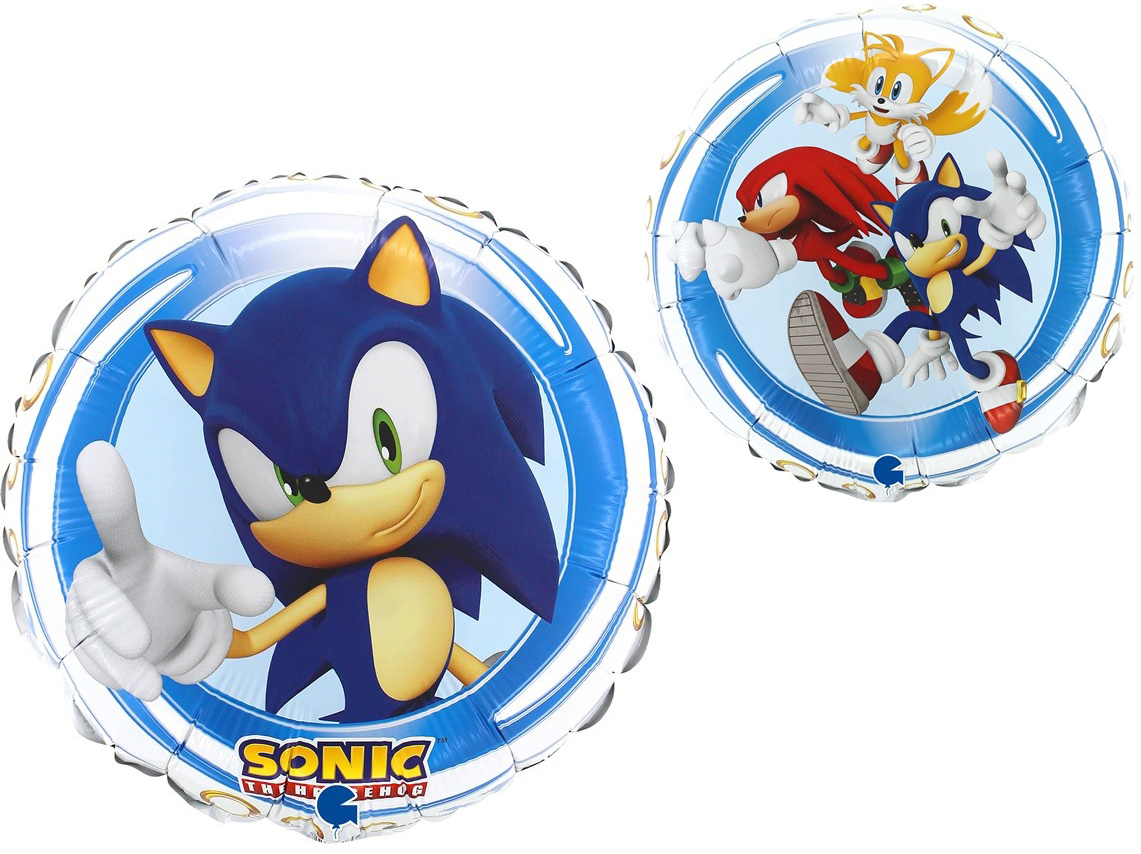 Шар (18''/46 см) Круг, Соник, 1 шт.