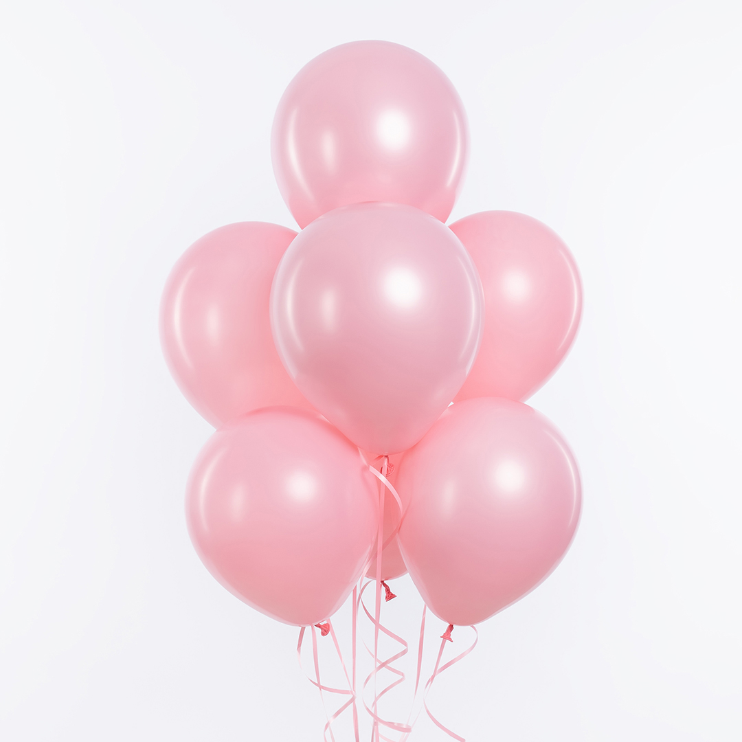 Шар (10''/25 см), Розовый коралл, лайт, макарунс, 100 шт.