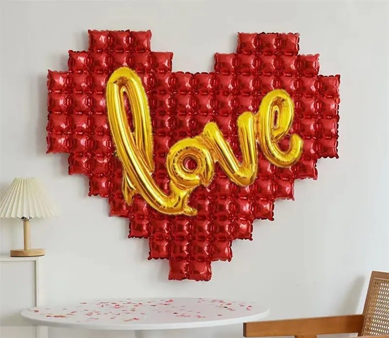 Шар (41''/104 см) Фигура, Надпись "Love", Золото, 1 шт.