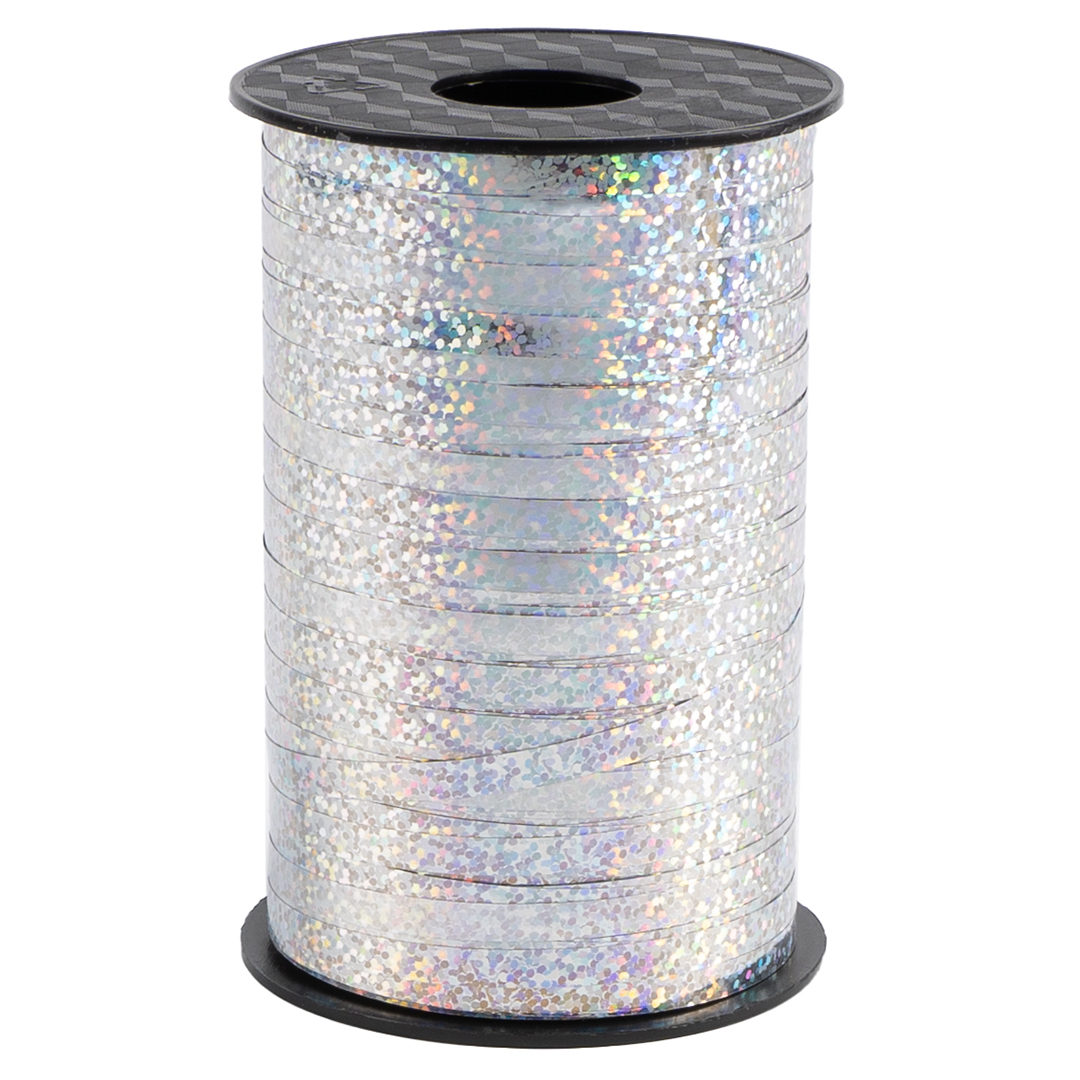 Лента полипропиленовая (0,5 см*250 м) Серебро, Голография, 1 шт.
