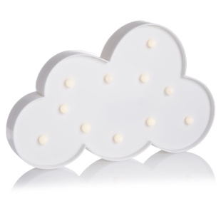 Световая фигура Облако, 18,5*29,5*3,3 см. Белый, 1 шт.