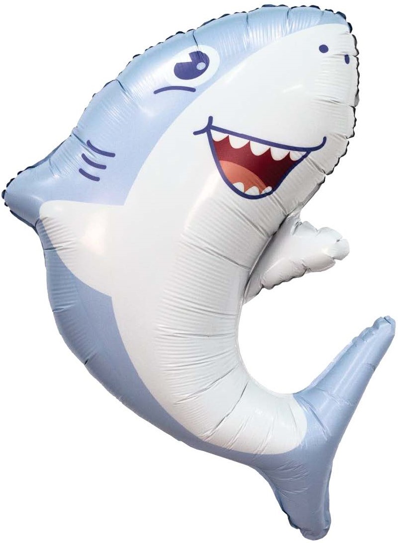Шар (33''/84 см) Фигура, Акула, 1 шт. в уп.