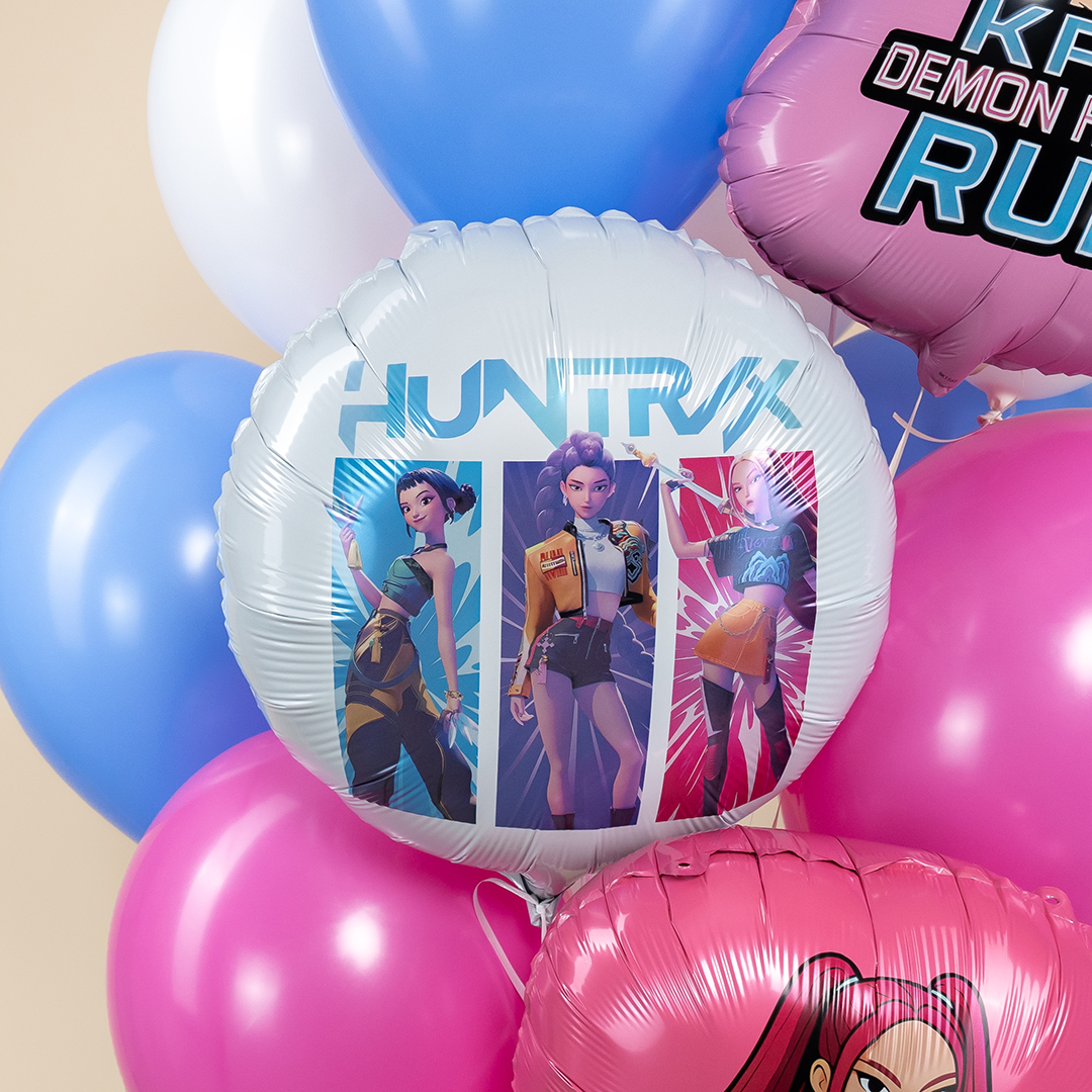 Шар (18''/46 см) Круг, Девочки Аниме, Дизайн №5, 1 шт.