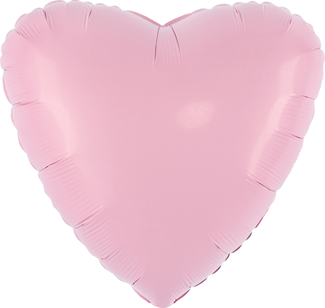 Шар (19''/48 см) Сердце, Мистик, Фламинго, Сатин, 1 шт.