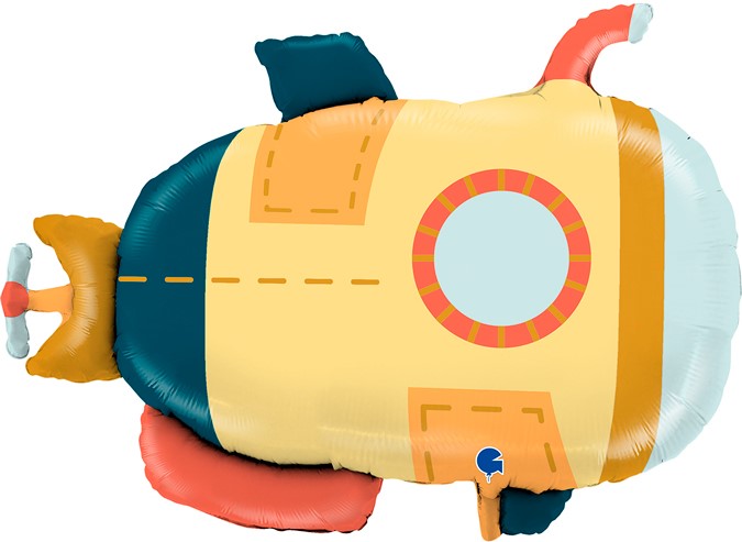 Шар (24''/61 см) Фигура, Подводная лодка, 1 шт.