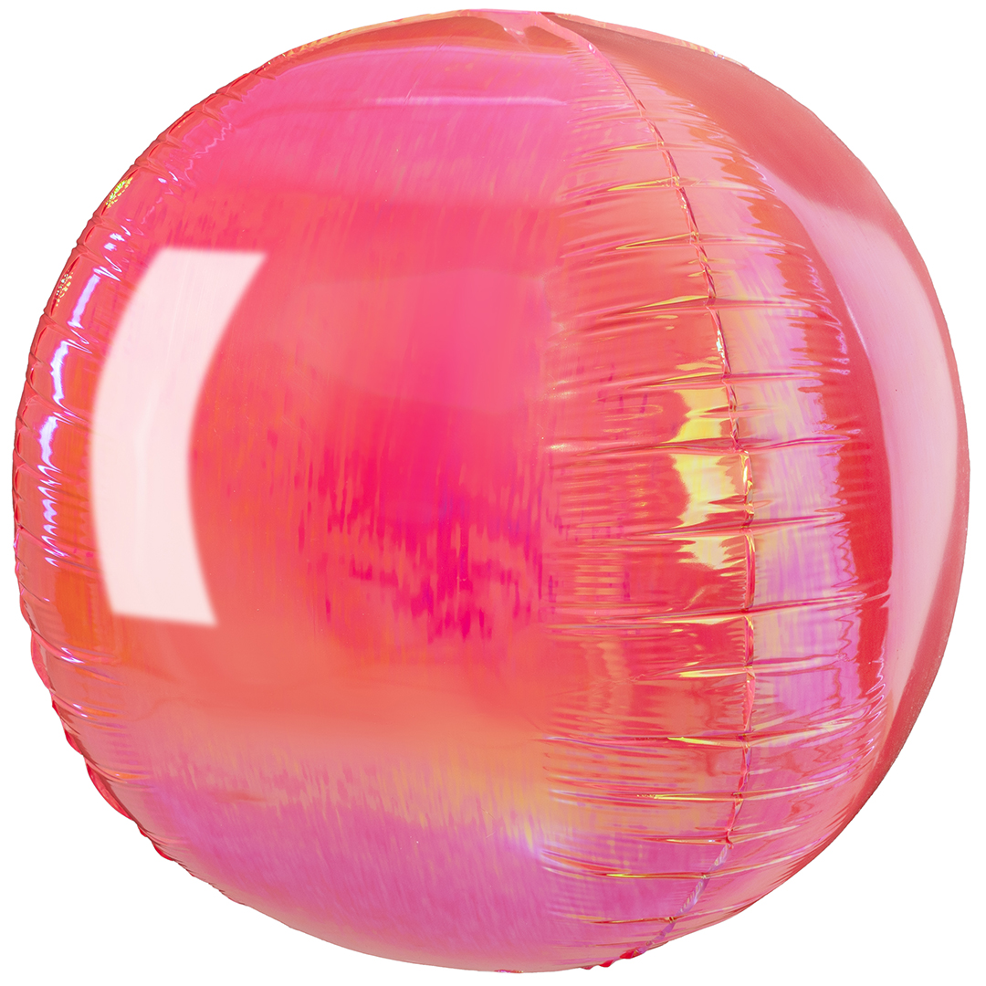 Шар 3D (32''/81 см) Сфера, Розовый, Хамелеон, 1 шт. в уп.