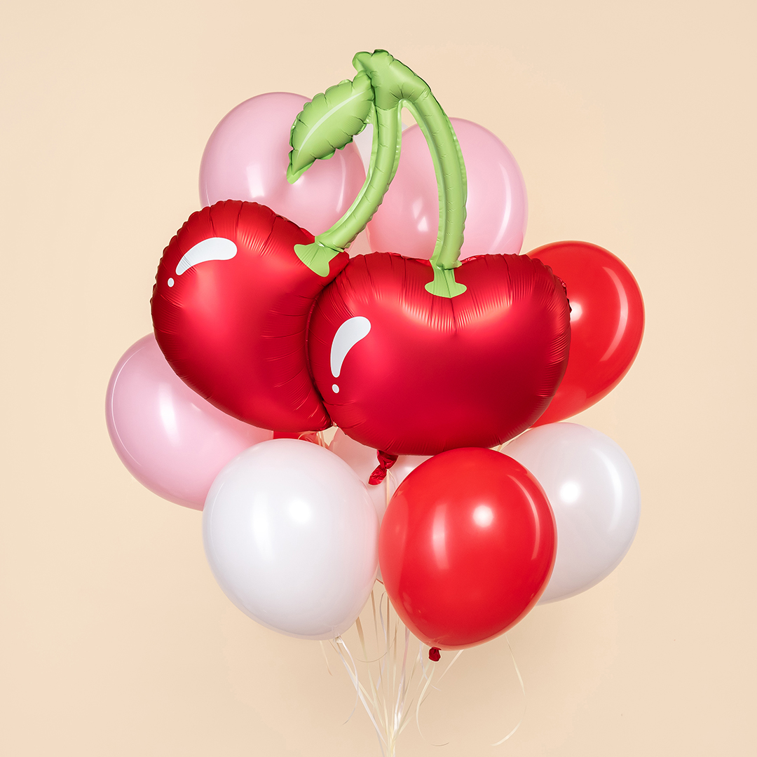 Шар (33''/84 см) Фигура, Вишня, Красный, Сатин, 1 шт.