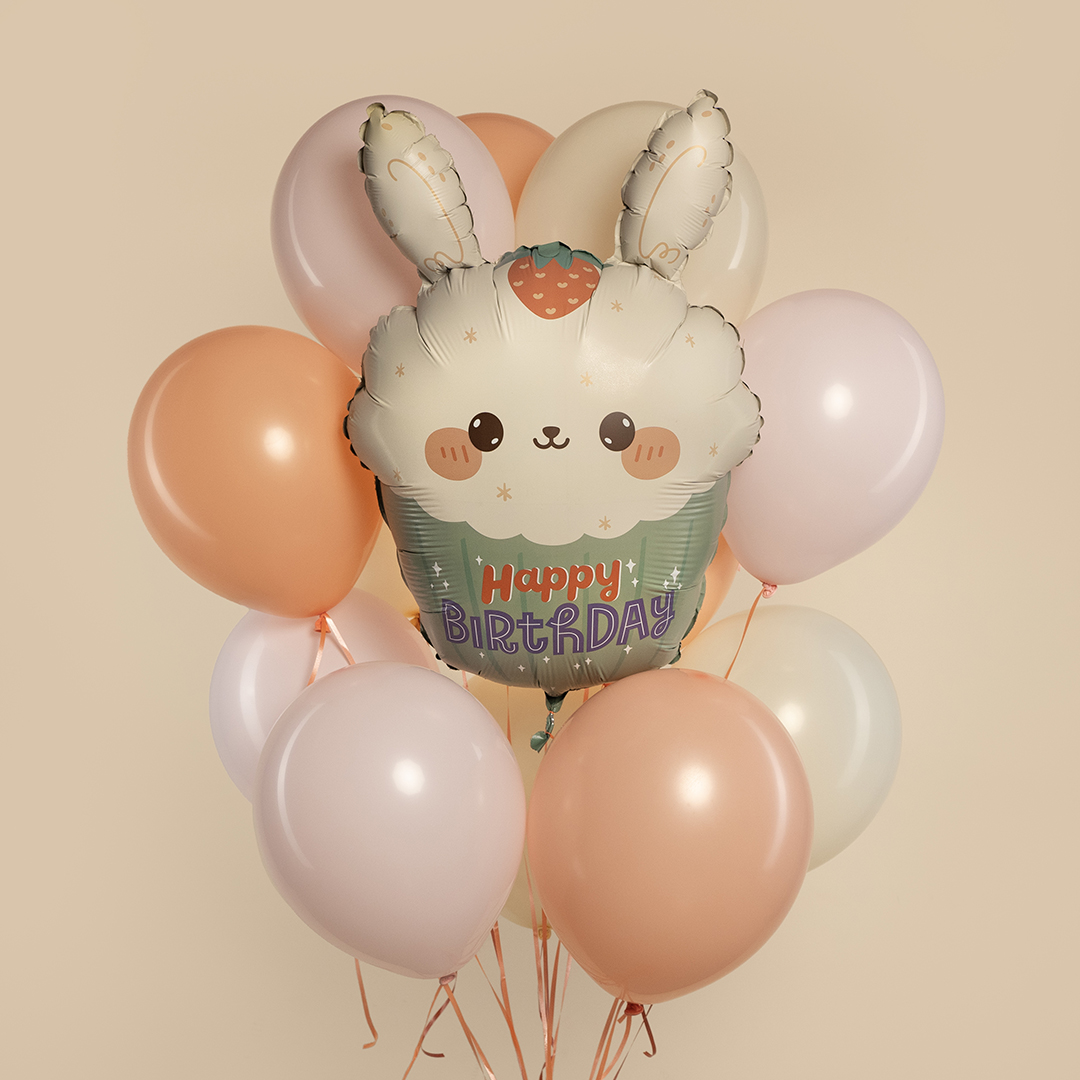 Шар (24''/61 см) Фигура, Кексик с зайчиком, 1 шт. в уп.