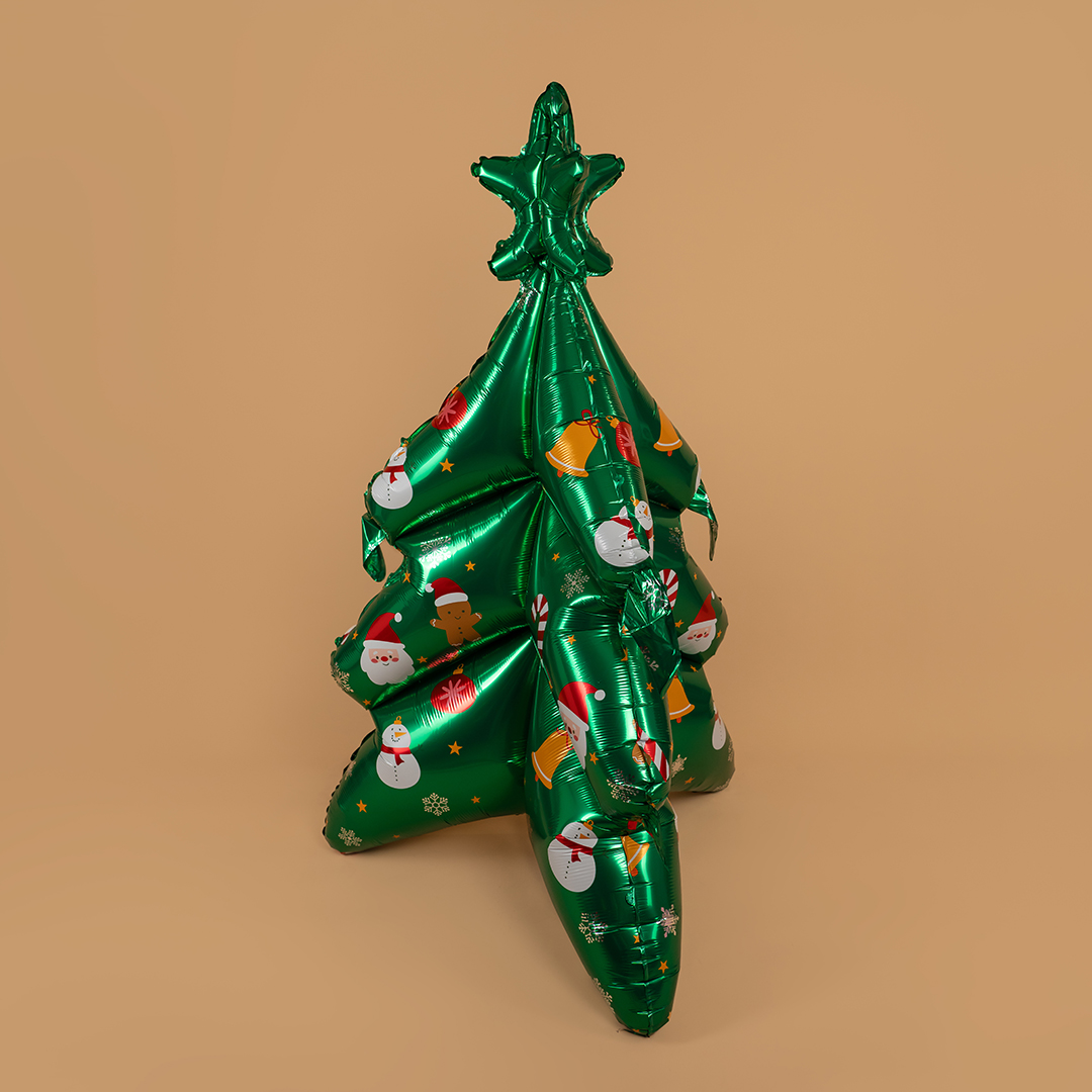 Шар 3D (61''/155 см) Фигура, Новогодняя елка, 1 шт. в уп.