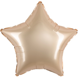 Шар (18''/46 см) Звезда, Звездное Золото, Матовый, 1 шт.
