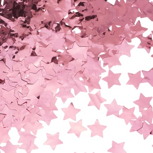 Конфетти фольга Звезда, Розовое Золото, Металлик, 2,5 см, 50 г.