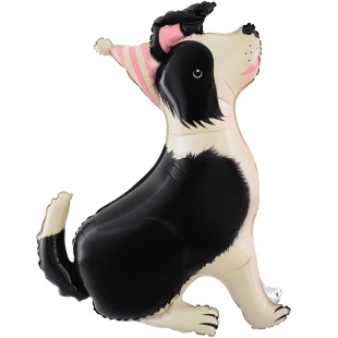 Шар 3D (36''/91 см) Щенок в колпачке, 1 шт. в уп.