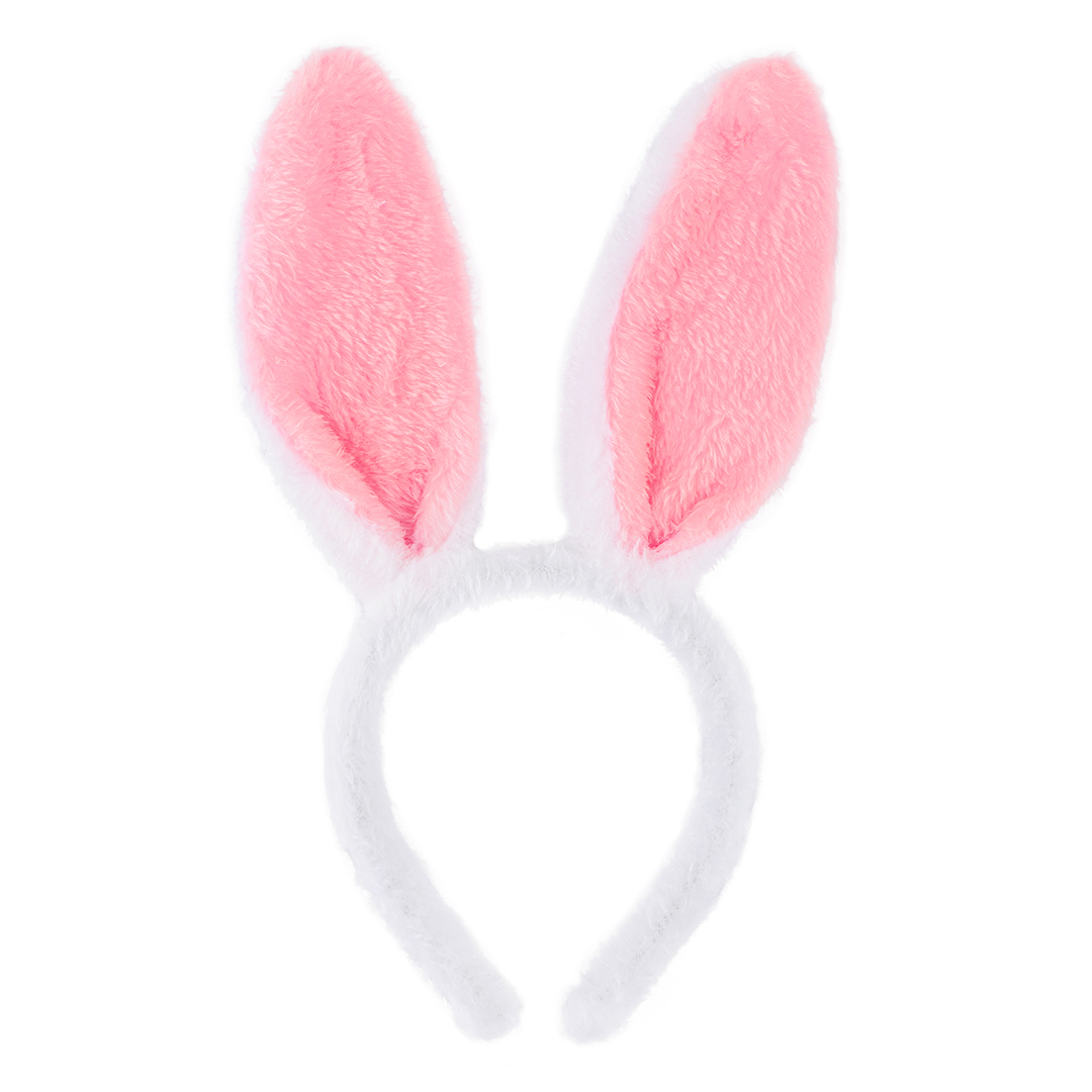 Ободок Зайка, Белый/Розовый, 1 шт. 