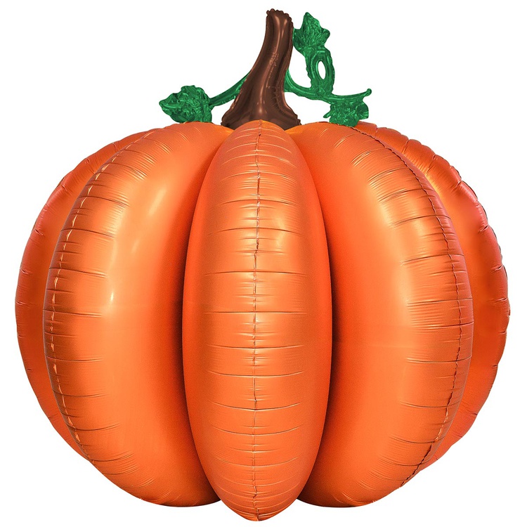 Шар (49''/124 см) Фигура 3D, Тыква, 1 шт. в уп.
