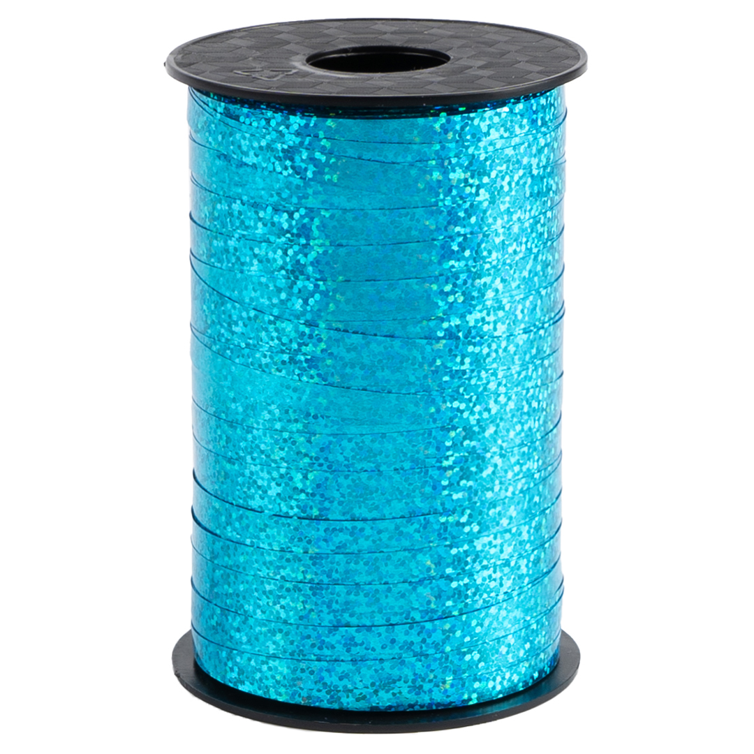 Лента полипропиленовая (0,5 см*250 м) Голубой, Голография, 1 шт.