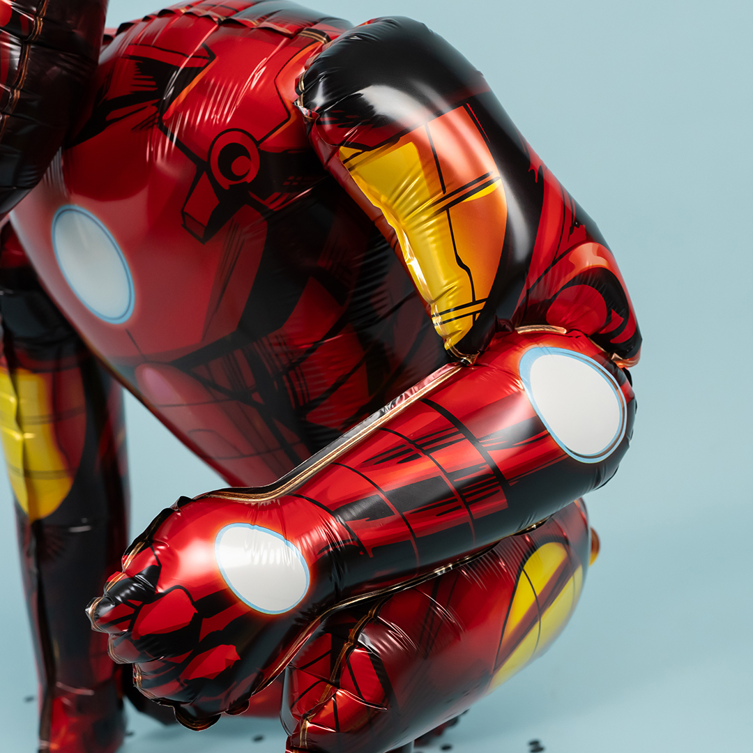 Шар 3D (27''/69 см) Фигура, Железный человек, 1 шт. в уп.