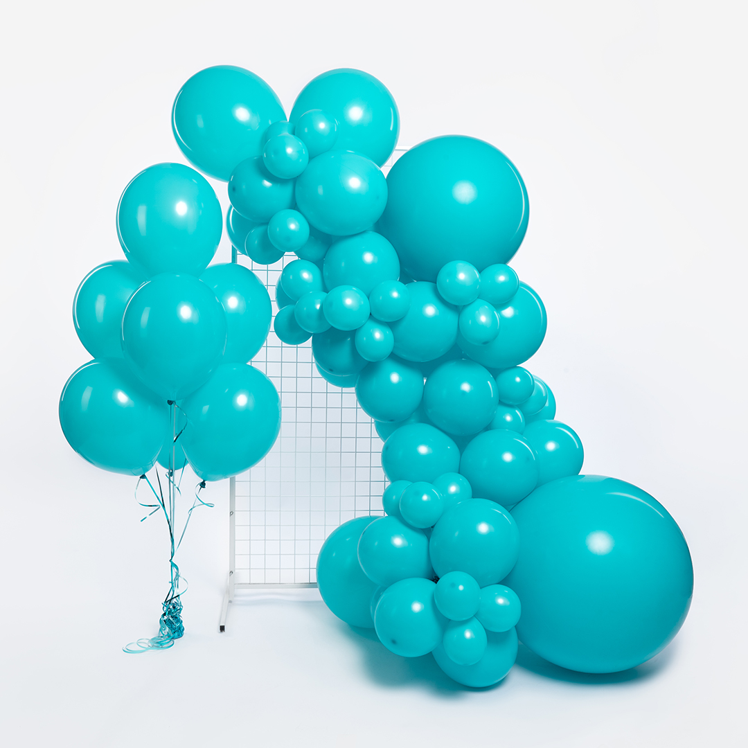Шар (5''/13 см), Карибский голубой, пастель, 100 шт.