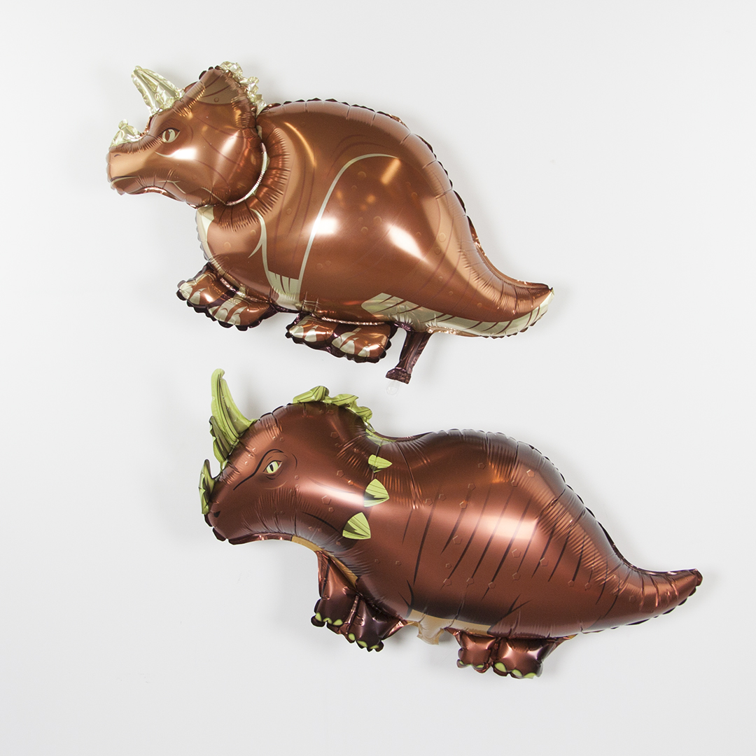 Шар (36''/91 см) Фигура, Динозавр Трицератопс, 1 шт.