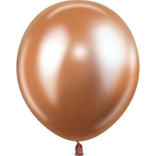 Шар (5''/13 см), Розовое Золото, хром, 50 шт.