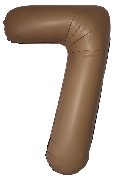 Шар (40''/102 см) Цифра, 7 Slim, Шоколад, Матовый, 1 шт. Шар (40''/102 см) Цифра, 7 Slim, Шоколад, Матовый, 1 шт.