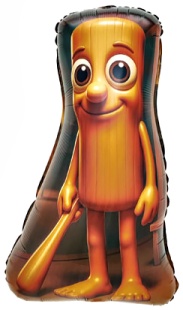 Шар (28''/71 см) Фигура, Бейсбольная бита, 1 шт.