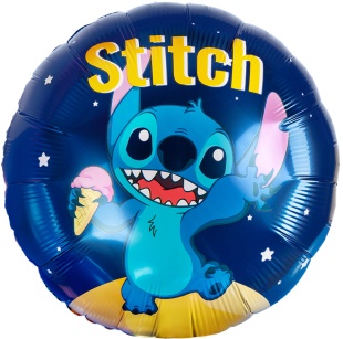 Шар (18''/46 см) Круг, Любимый монстрик с мороженым, 1 шт. в уп.